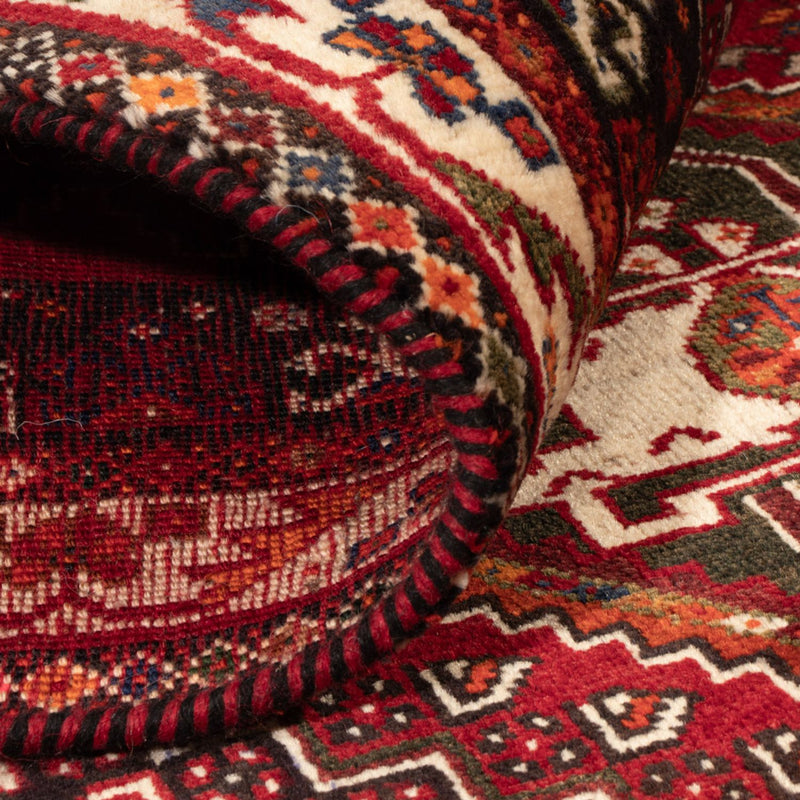 Alfombra persa - Nómada - 156 x 110 cm - rojo oscuro