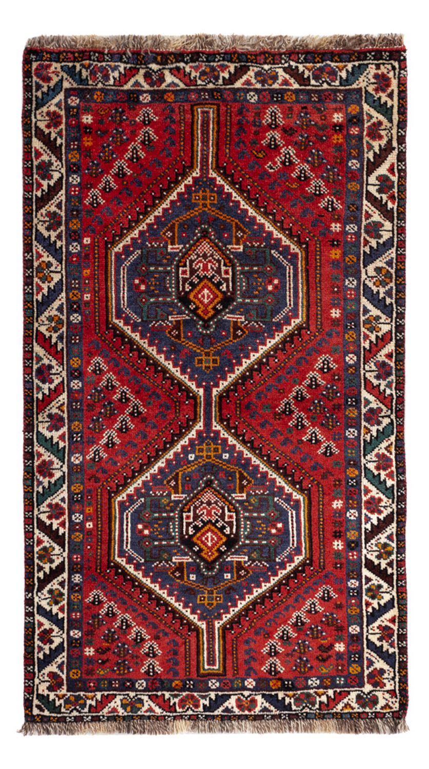 Alfombra persa - Nómada - 142 x 79 cm - rojo oscuro
