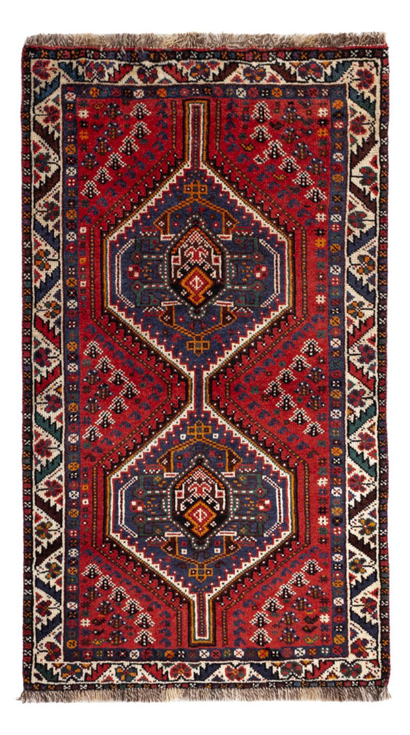 Alfombra persa - Nómada - 142 x 79 cm - rojo oscuro