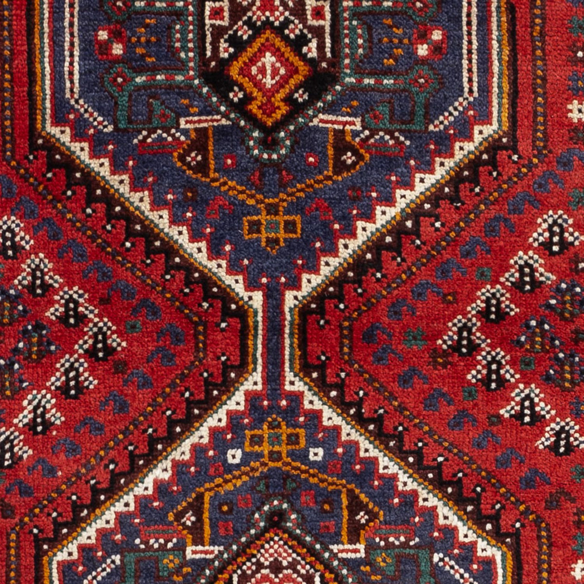 Alfombra persa - Nómada - 142 x 79 cm - rojo oscuro
