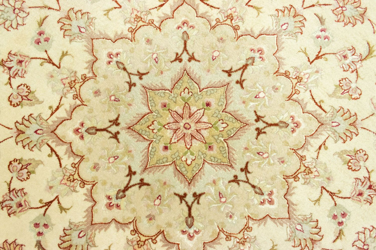 Alfombra Persa - Tabriz - Prima redondo - 148 x 148 cm - beige
