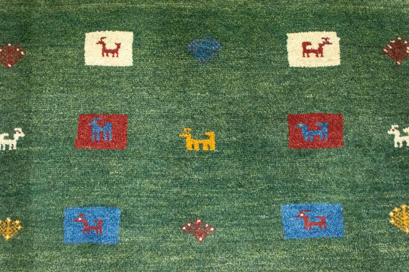 Alfombra Gabbeh - Persa - 128 x 92 cm - verde