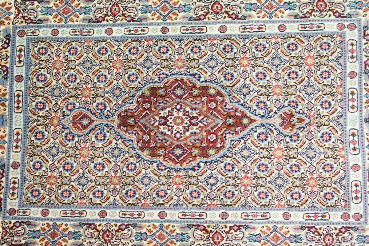 Alfombra persa - Clásica - 121 x 76 cm - azul