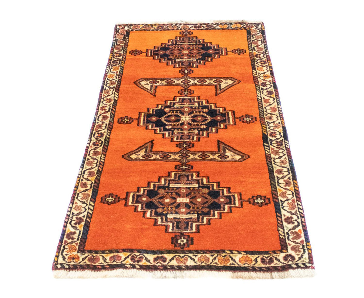 Alfombra persa - Nómada - 145 x 70 cm - naranja