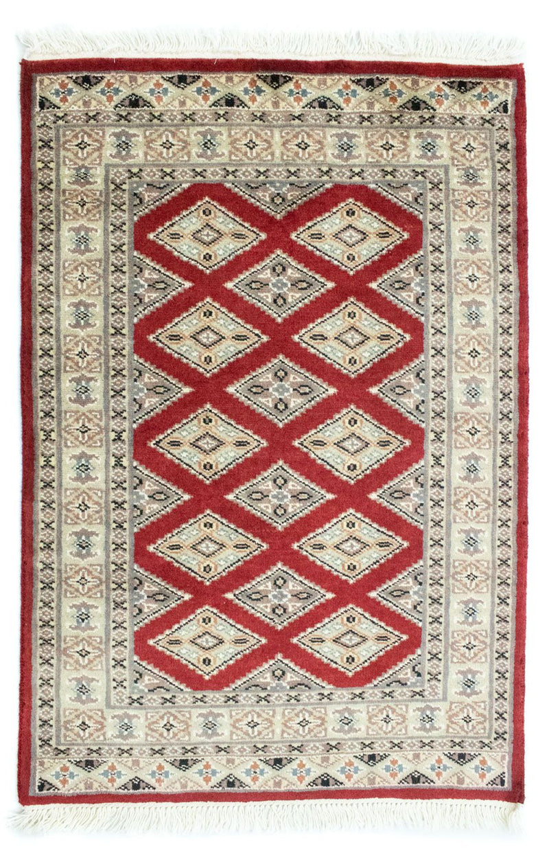Alfombra Pakistani - 93 x 63 cm - rojo