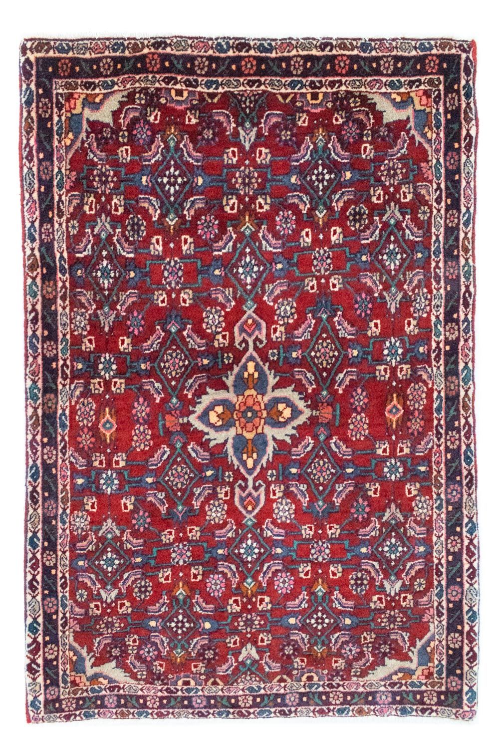 Alfombra persa - Bidjar - 115 x 78 cm - rojo