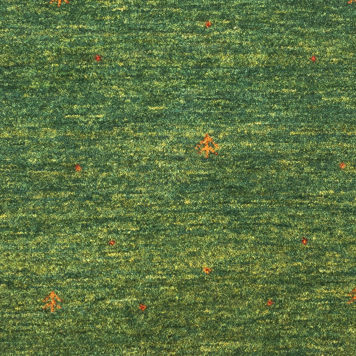 Alfombra Gabbeh - Loribaft Persa - 126 x 83 cm - verde