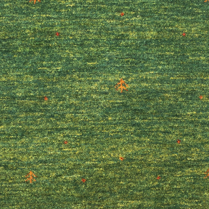 Alfombra Gabbeh - Loribaft Persa - 126 x 83 cm - verde