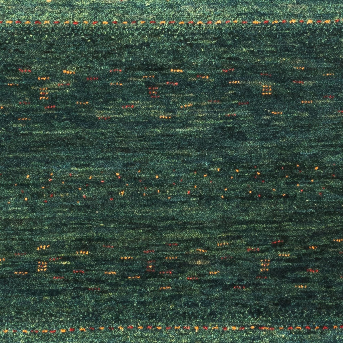 Alfombra Gabbeh - Loribaft Persa - 129 x 84 cm - verde