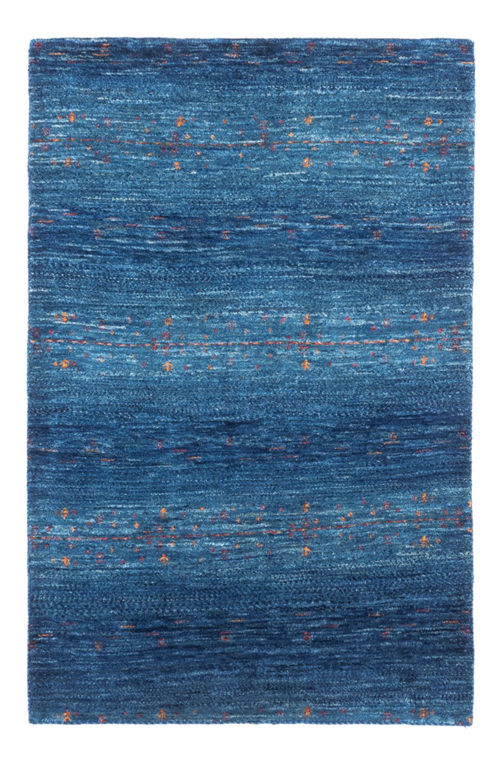 Alfombra Gabbeh - Loribaft Persa - 120 x 80 cm - azul