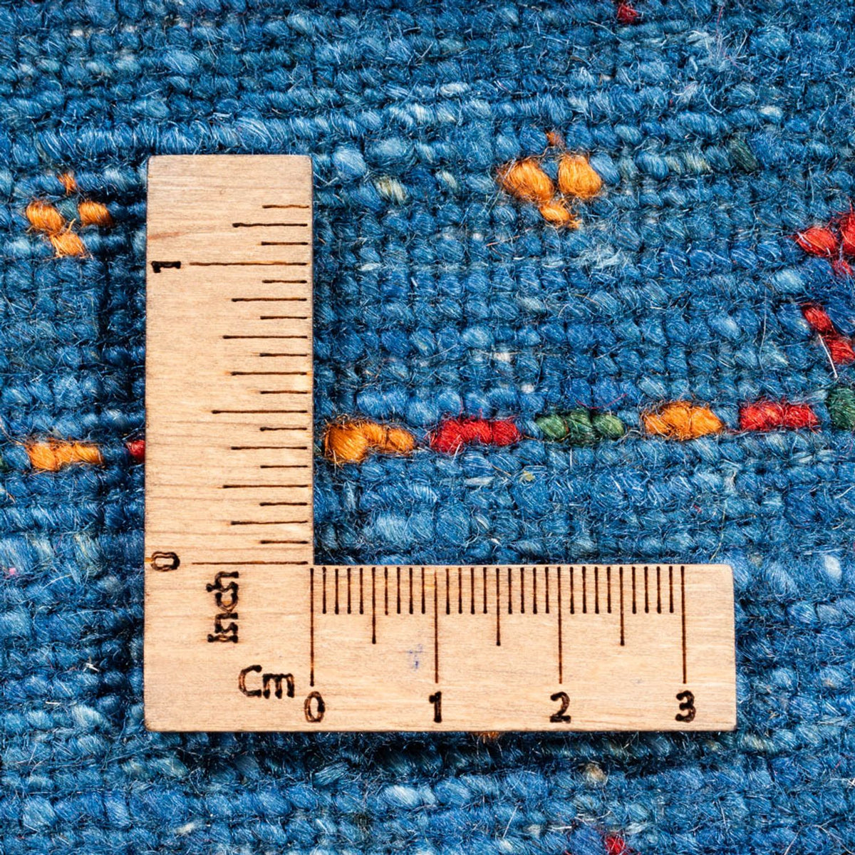 Alfombra Gabbeh - Loribaft Persa - 120 x 80 cm - azul