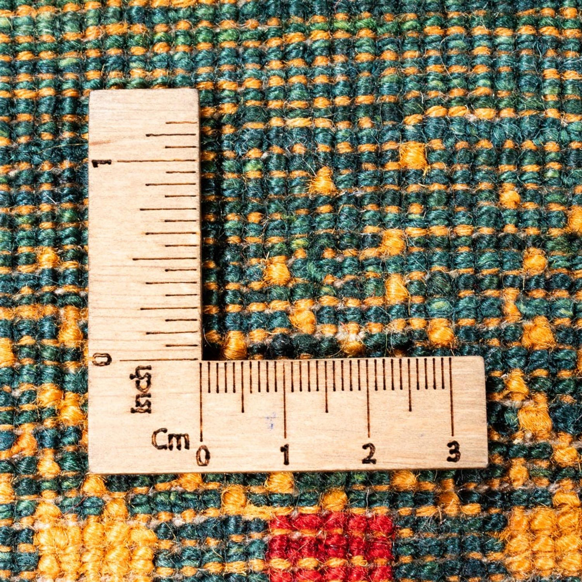 Alfombra Gabbeh - Loribaft Persa - 136 x 68 cm - verde