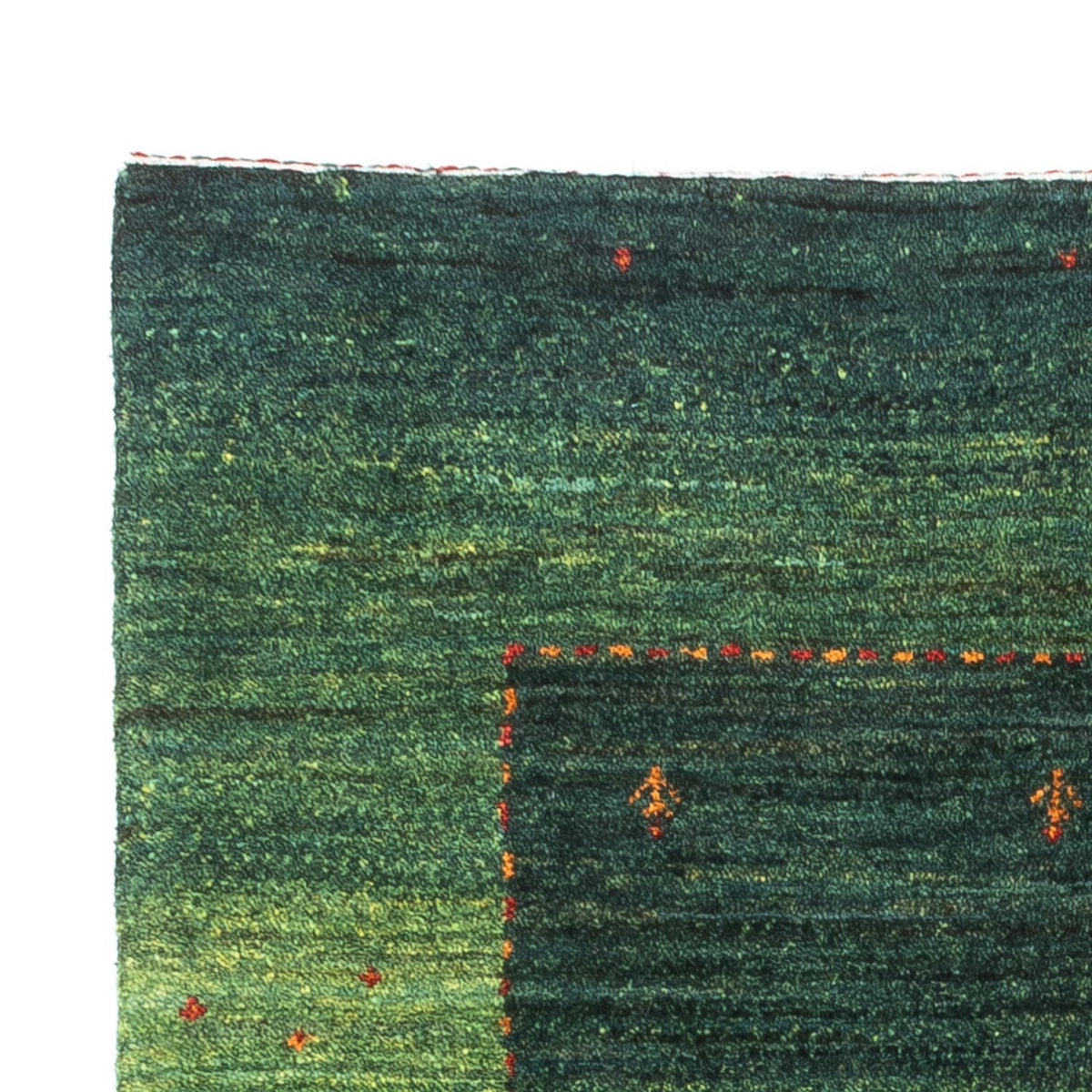 Alfombra Gabbeh - Loribaft Persa - 128 x 80 cm - verde