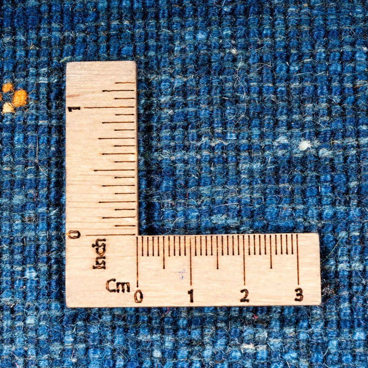 Alfombra Gabbeh - Loribaft Persa - 134 x 88 cm - azul