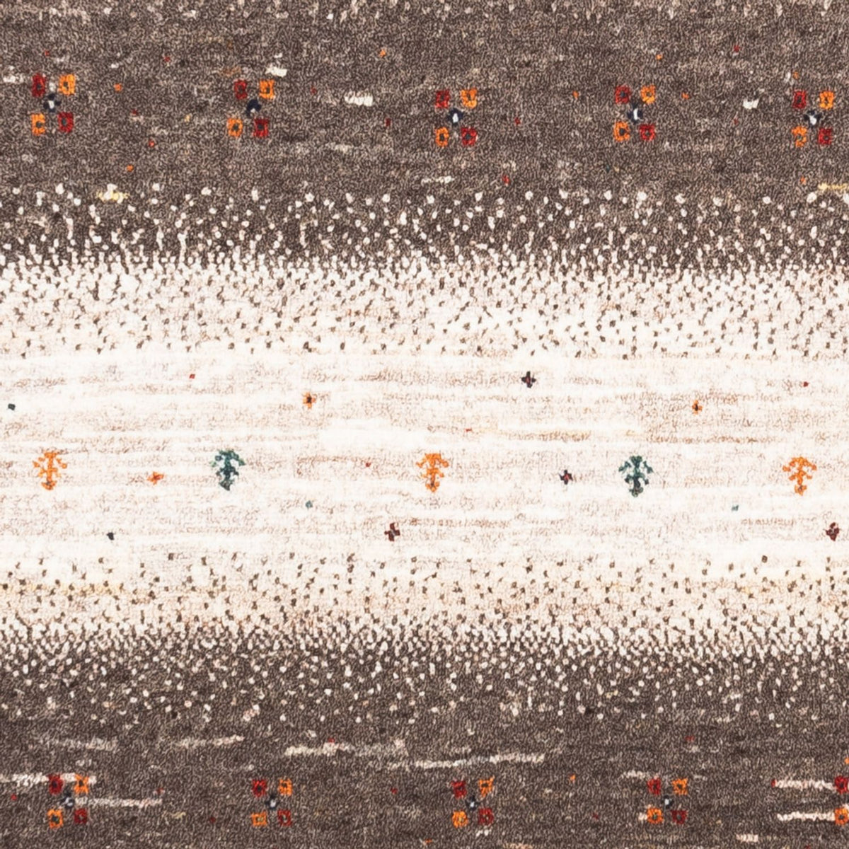 Alfombra Gabbeh - Loribaft Persa - 127 x 82 cm - gris