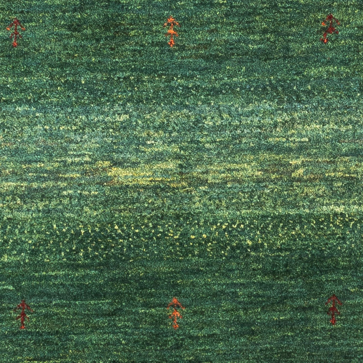 Alfombra Gabbeh - Loribaft Persa - 120 x 80 cm - verde