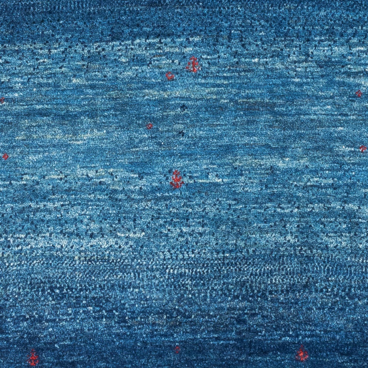 Alfombra Gabbeh - Loribaft Persa - 137 x 83 cm - azul