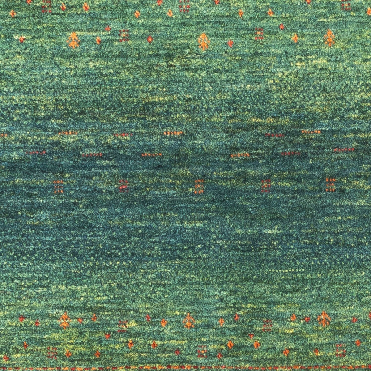 Alfombra Gabbeh - Loribaft Persa - 110 x 82 cm - verde