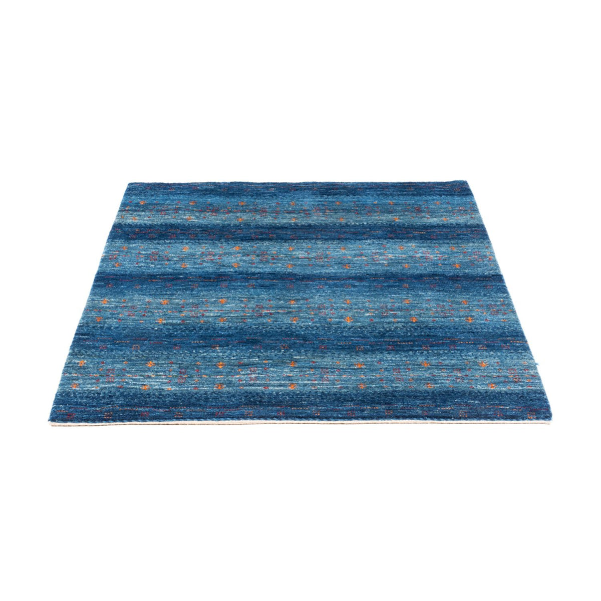 Alfombra Gabbeh - Loribaft Persa - 112 x 100 cm - azul