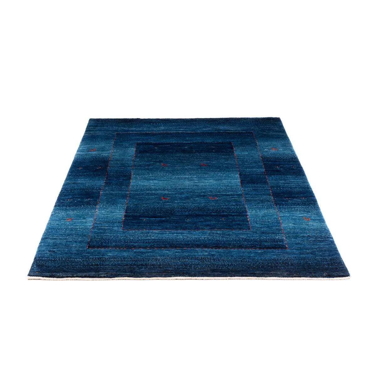 Alfombra Gabbeh - Loribaft Persa - 181 x 128 cm - azul