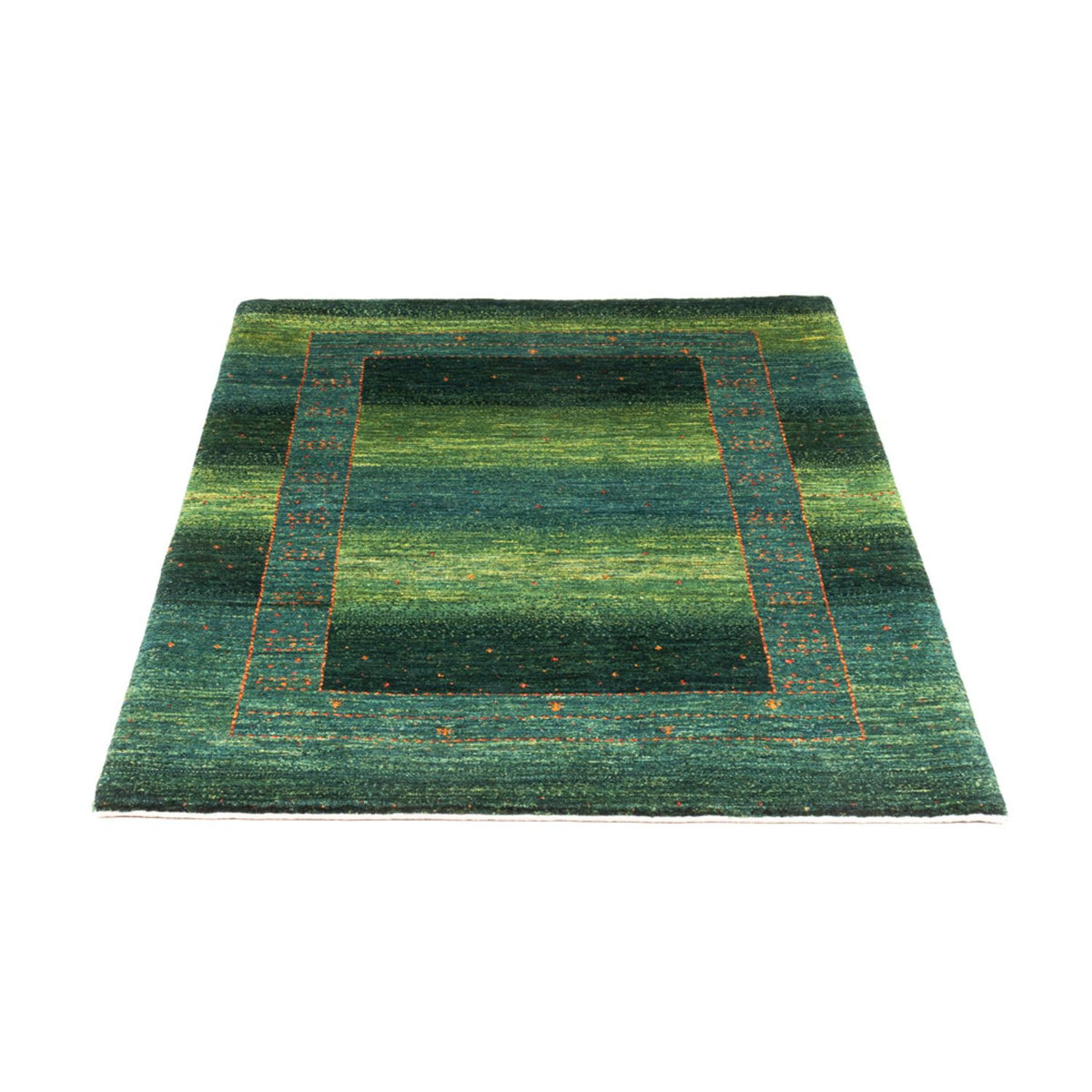 Alfombra Gabbeh - Loribaft Persa - 147 x 100 cm - verde