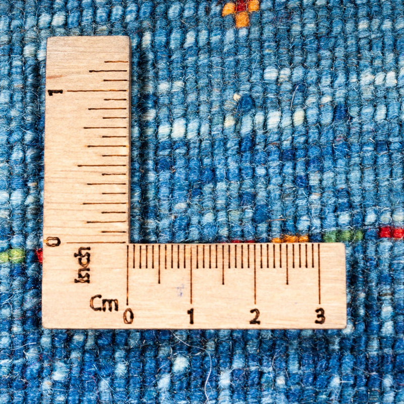 Alfombra Gabbeh - Loribaft Persa - 135 x 82 cm - azul