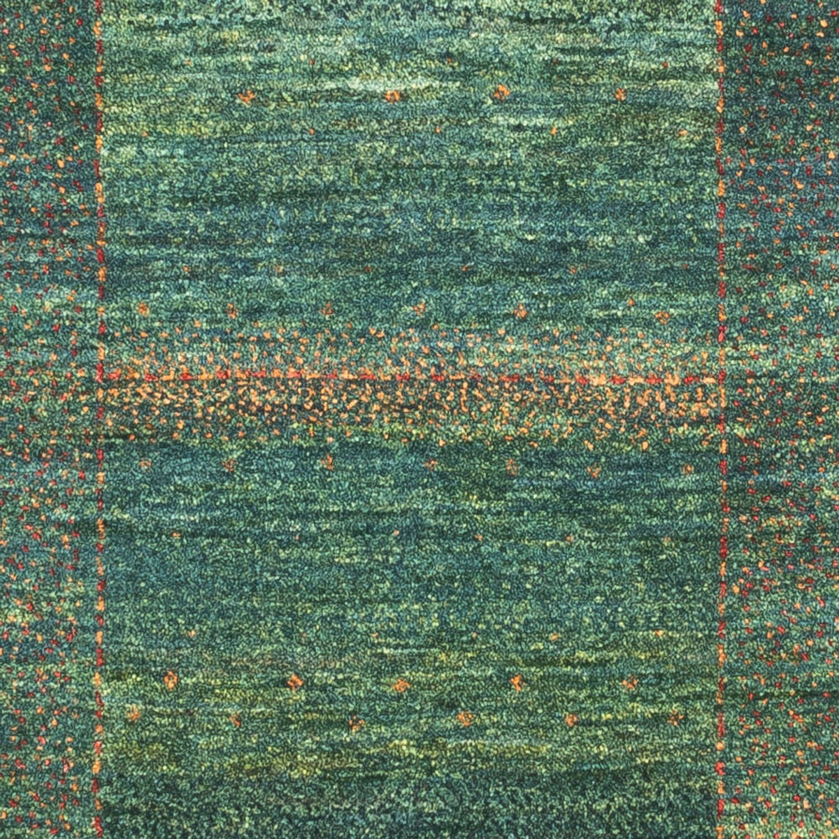 Alfombra Gabbeh - Loribaft Persa - 111 x 83 cm - verde