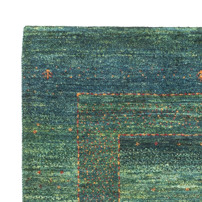 Alfombra Gabbeh - Loribaft Persa - 111 x 83 cm - verde
