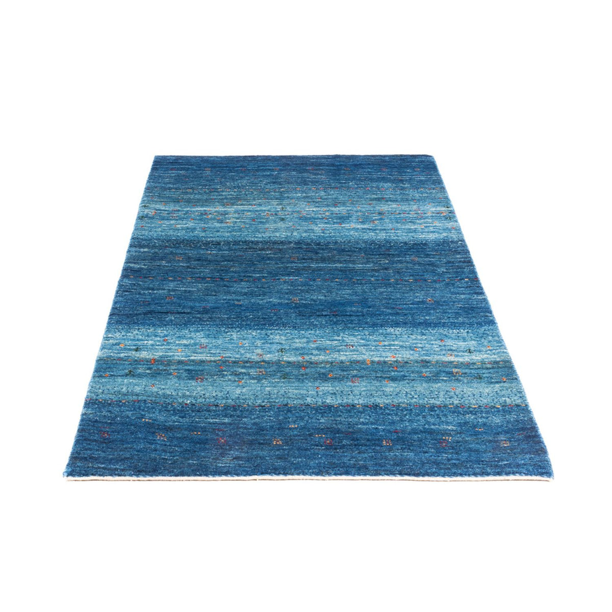 Alfombra Gabbeh - Loribaft Persa - 135 x 84 cm - azul