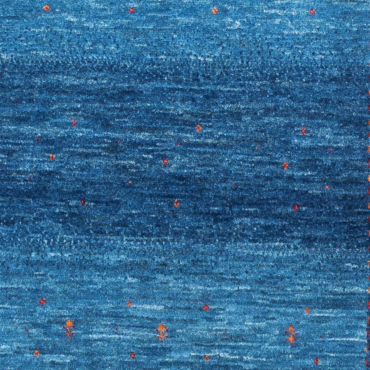 Alfombra Gabbeh - Loribaft Persa - 135 x 93 cm - azul