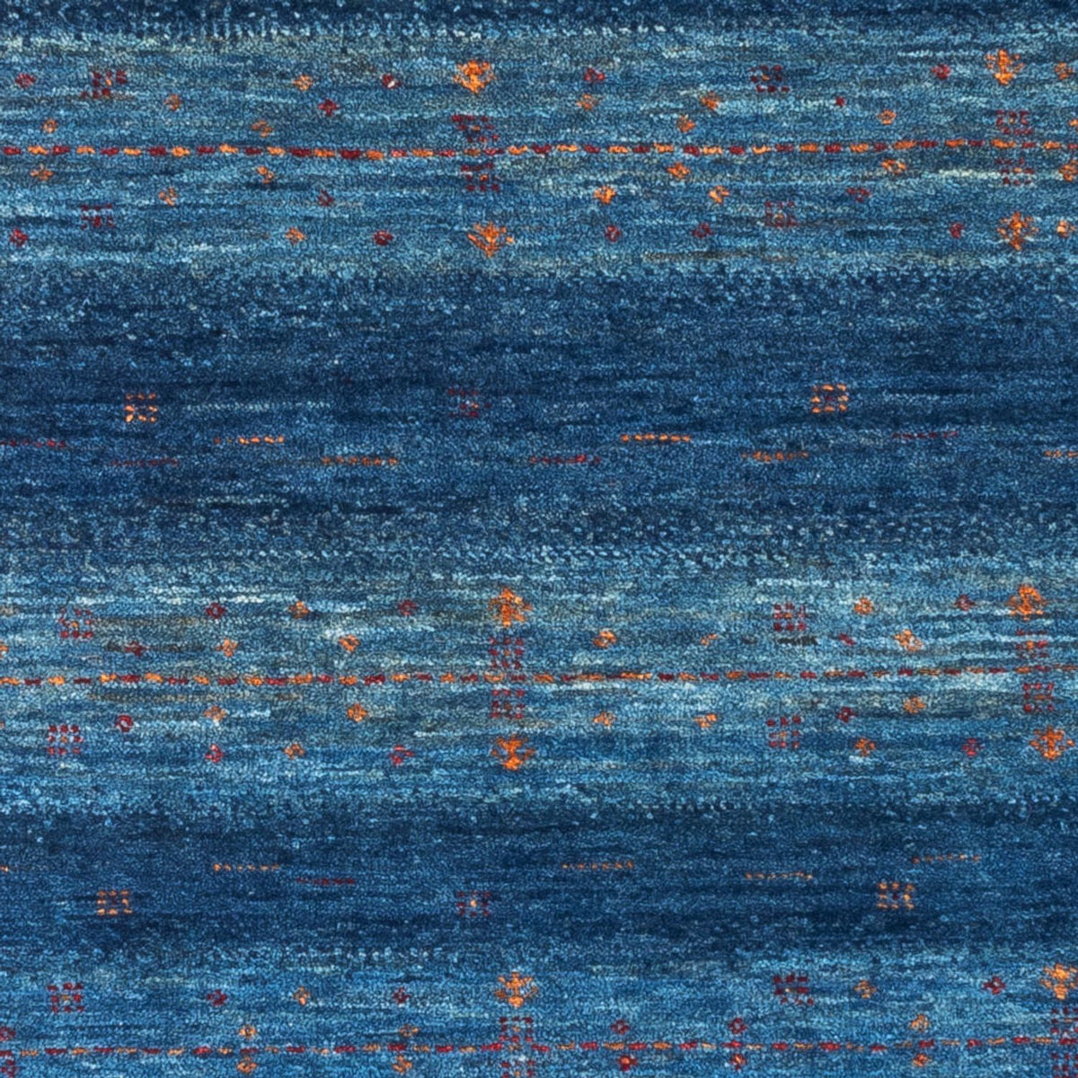Alfombra Gabbeh - Loribaft Persa - 120 x 85 cm - azul
