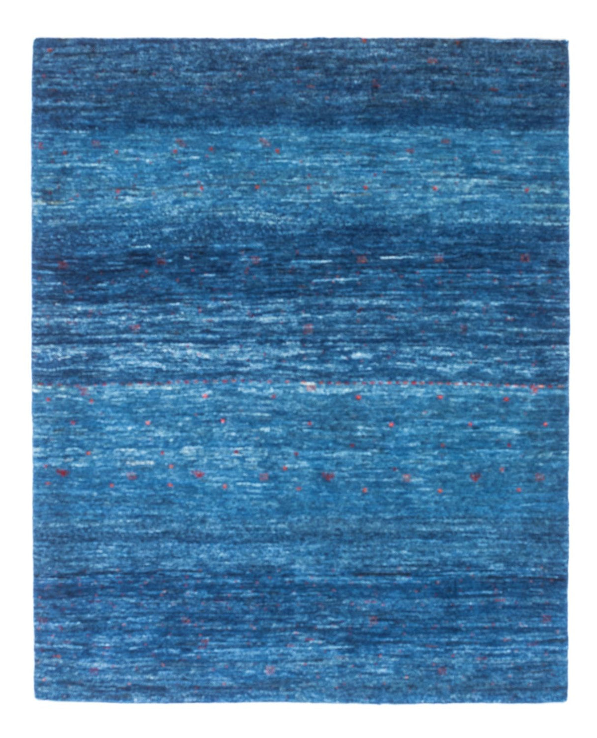 Alfombra Gabbeh - Loribaft Persa - 130 x 100 cm - azul