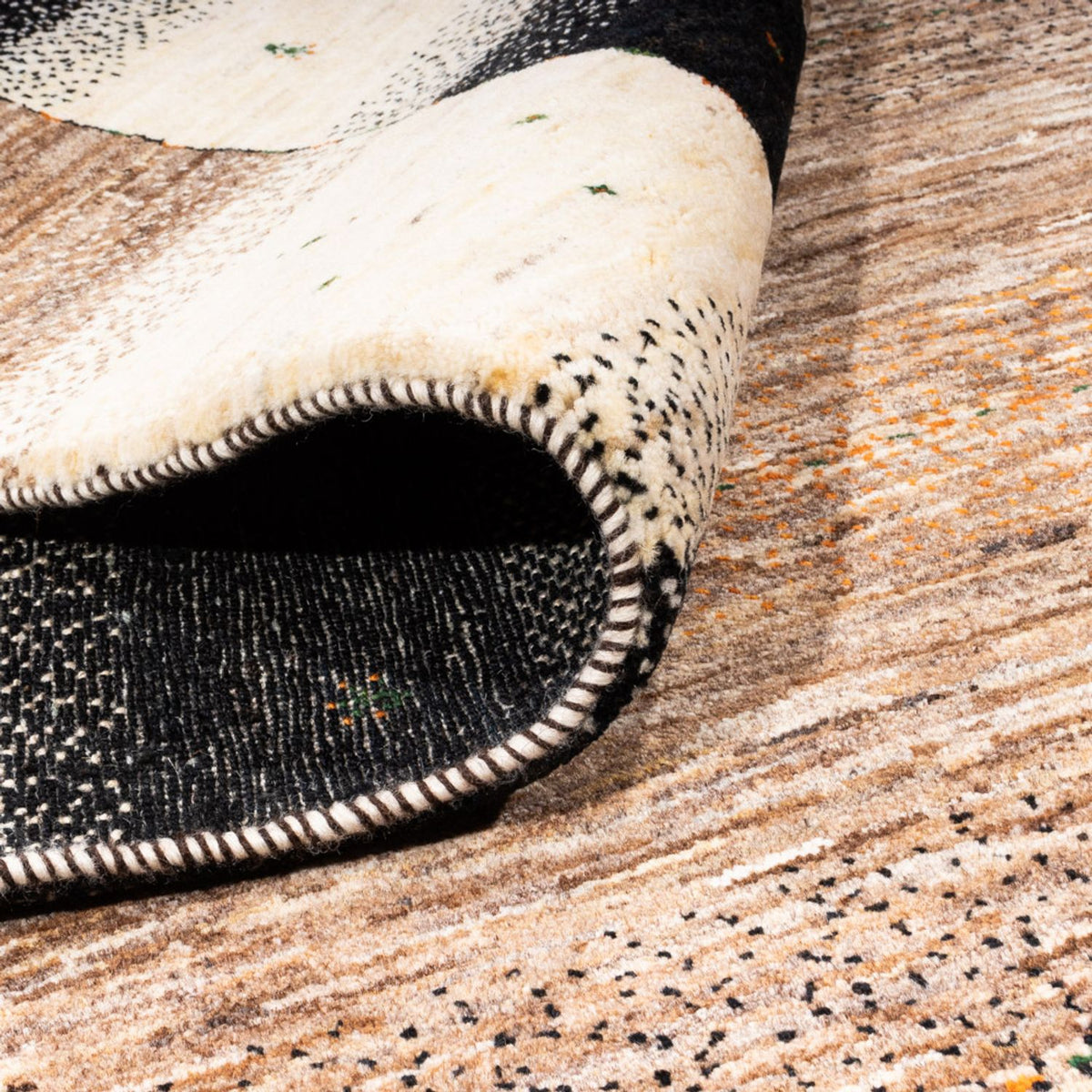 Alfombra Gabbeh - Loribaft Persa - 248 x 175 cm - gris
