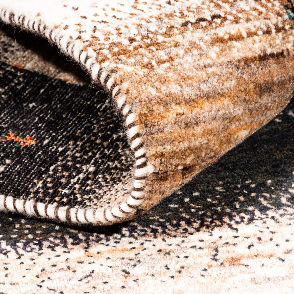 Alfombra Gabbeh - Loribaft Persa - 190 x 125 cm - gris