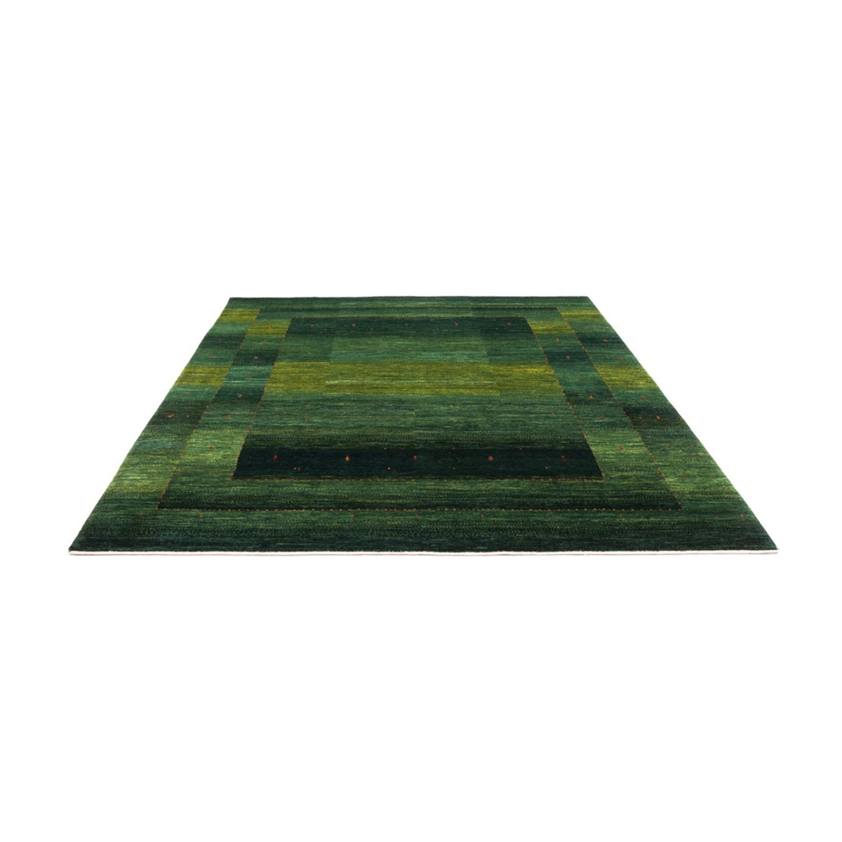 Alfombra Gabbeh - Loribaft Persa - 254 x 210 cm - verde
