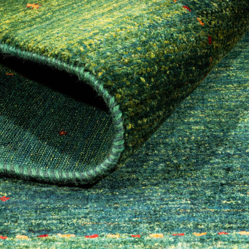 Alfombra Gabbeh - Loribaft Persa - 182 x 128 cm - verde