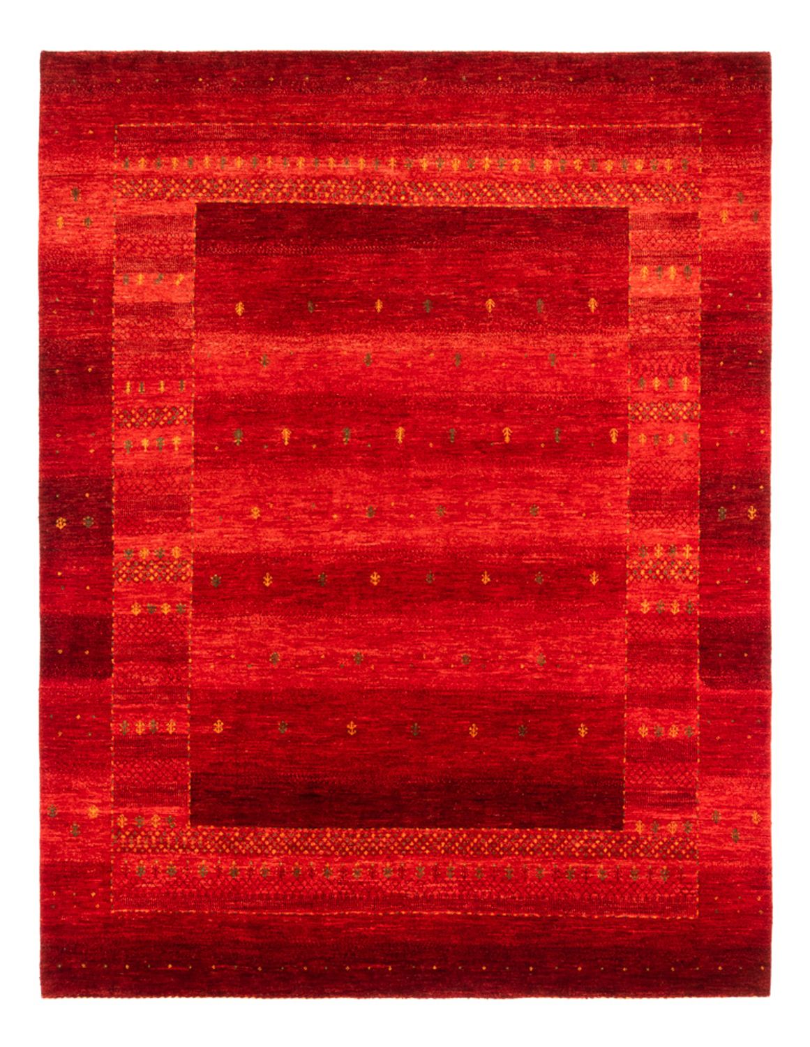 Alfombra Gabbeh - Loribaft Persa - 277 x 220 cm - rojo