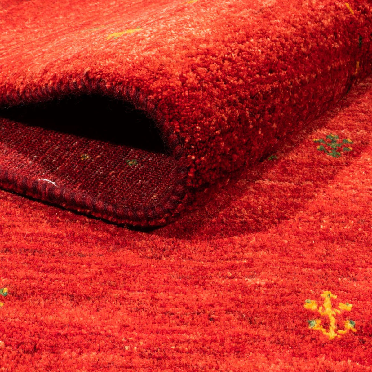 Alfombra Gabbeh - Loribaft Persa - 277 x 220 cm - rojo