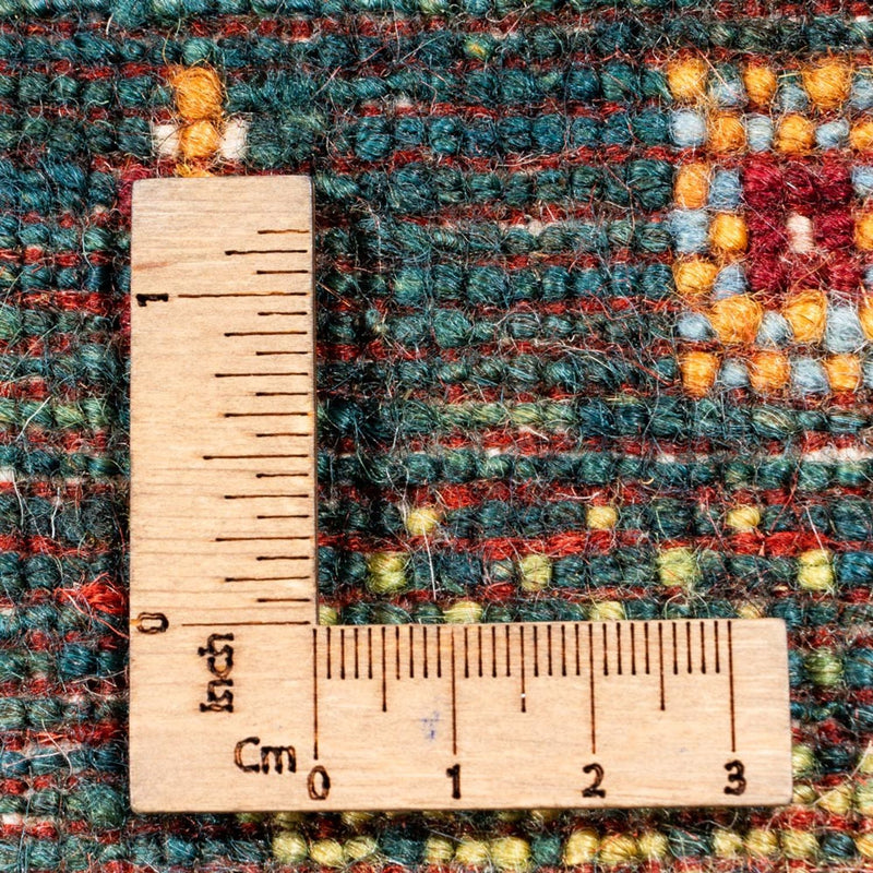 Alfombra Gabbeh - Loribaft Persa - Real - 251 x 167 cm - verde