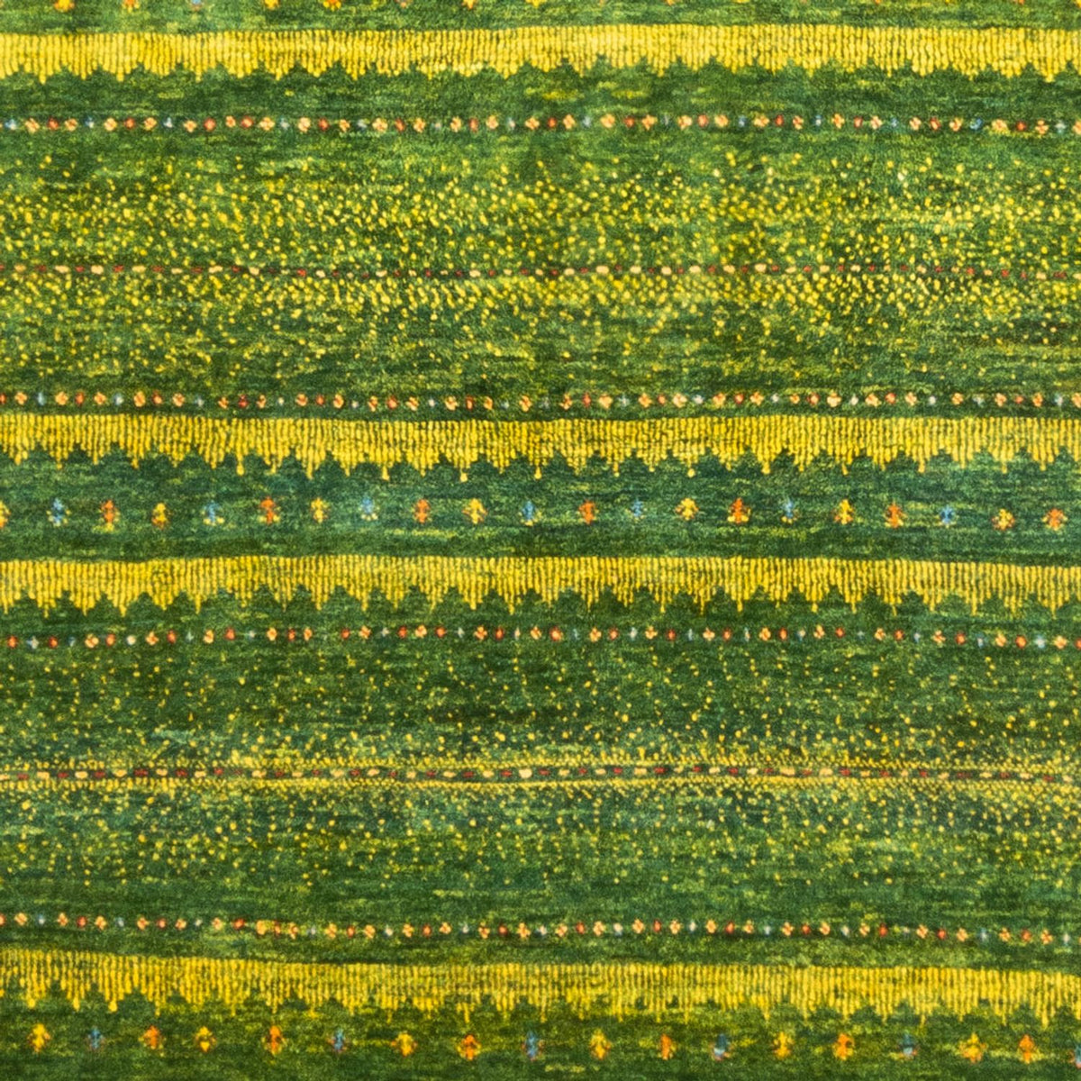Alfombra Gabbeh - Loribaft Persa - 238 x 180 cm - verde