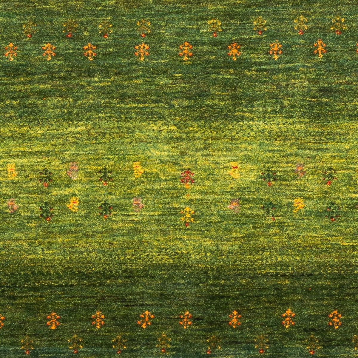Alfombra Gabbeh - Loribaft Persa - 175 x 123 cm - verde