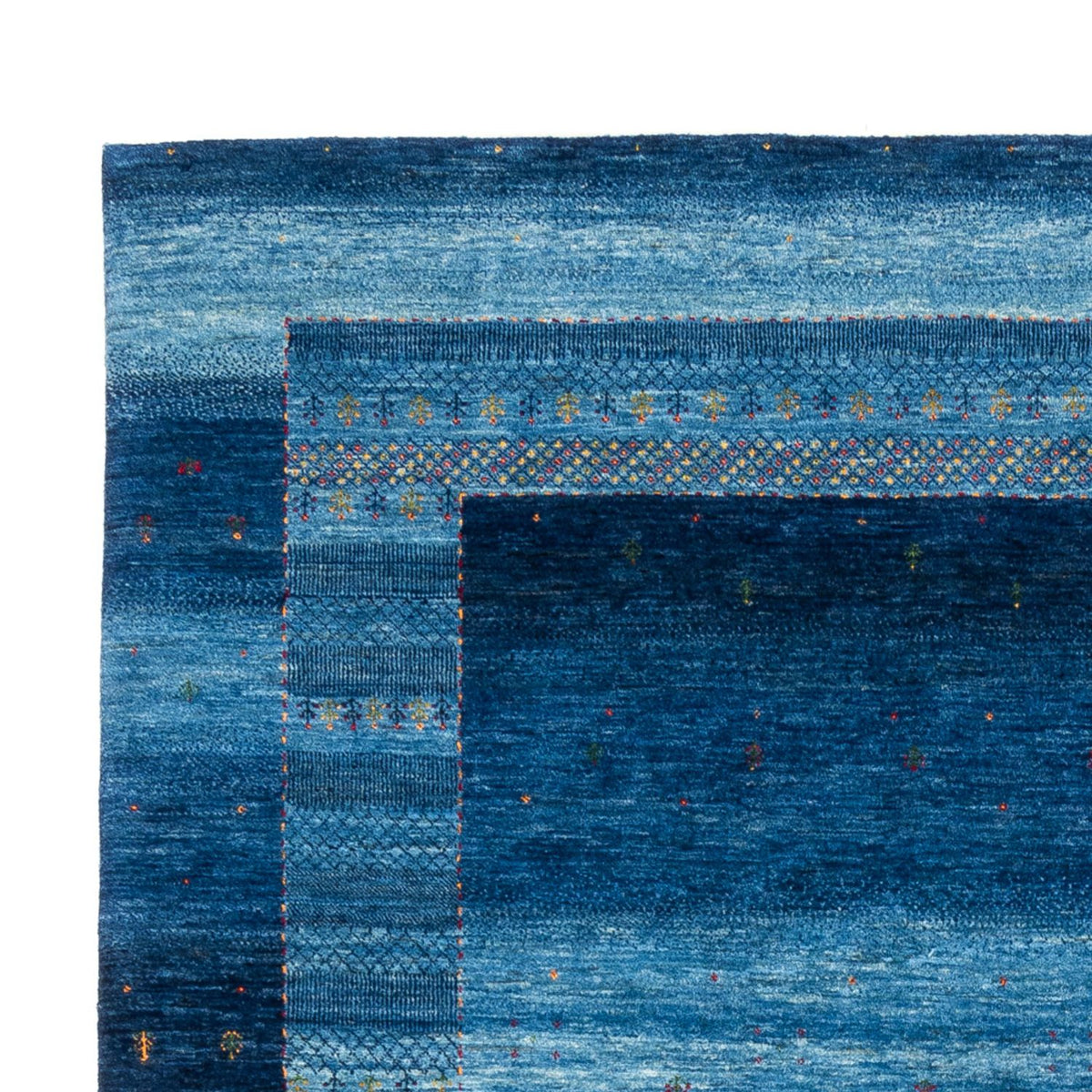Alfombra Gabbeh - Loribaft Persa - 331 x 228 cm - azul