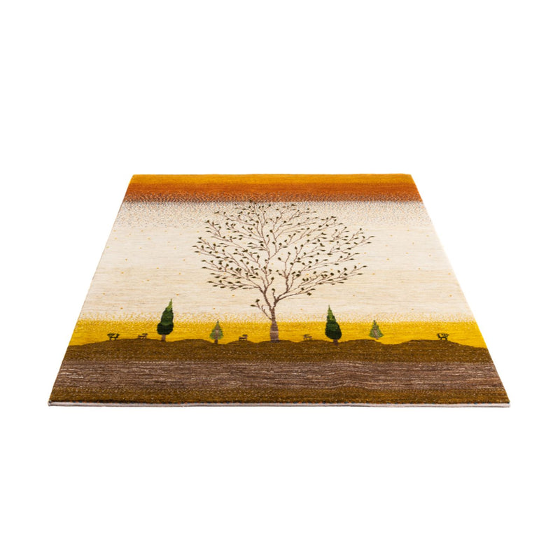 Alfombra Gabbeh - Loribaft Persa - 175 x 129 cm - oro
