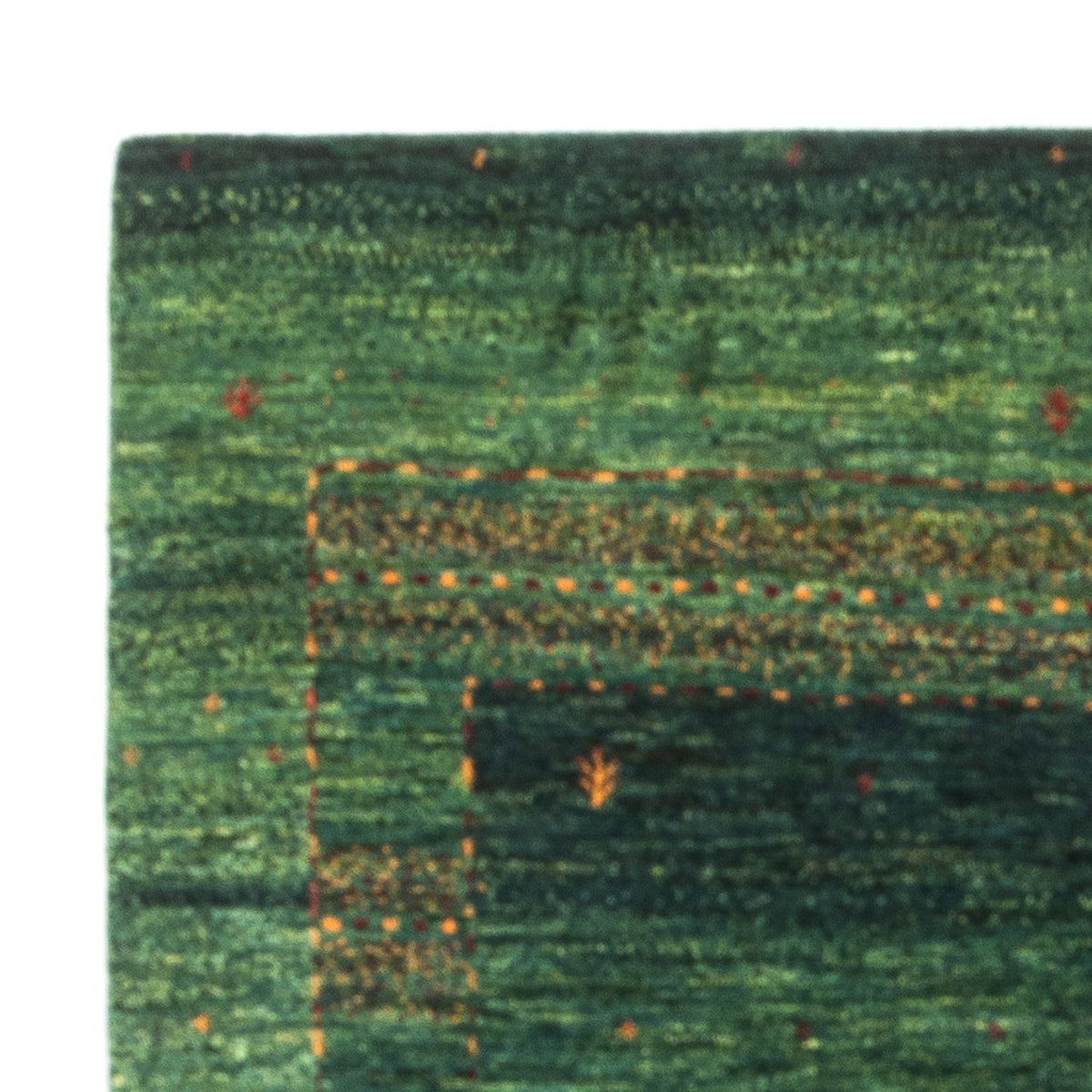 Alfombra Gabbeh - Loribaft Persa - 145 x 100 cm - verde