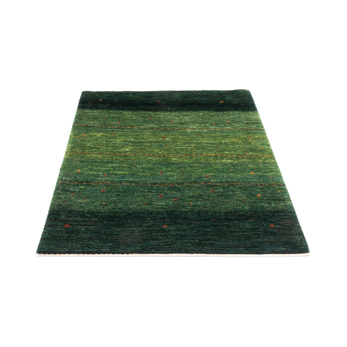 Alfombra Gabbeh - Loribaft Persa - 132 x 90 cm - verde