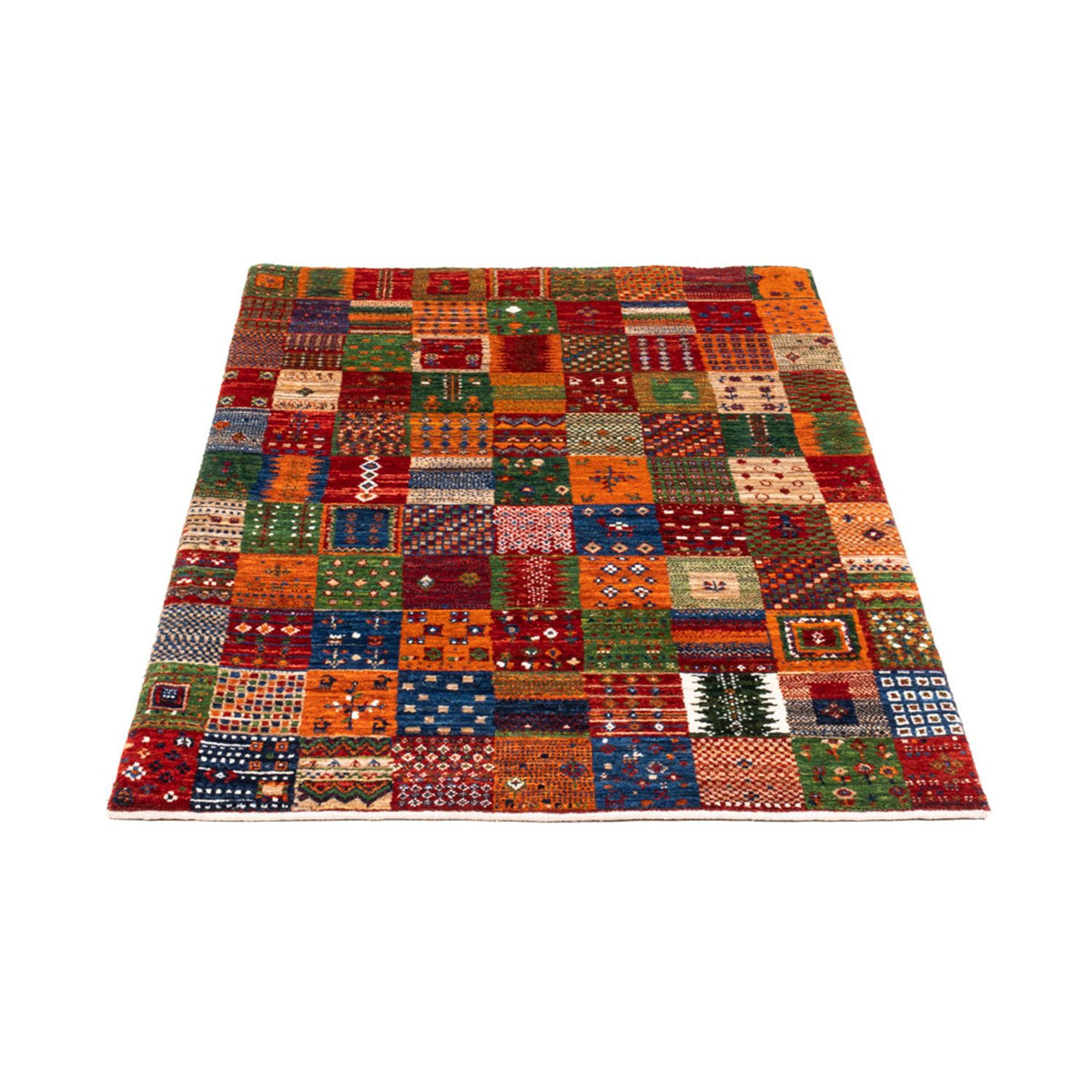 Alfombra Gabbeh - Loribaft Persa - Real - 137 x 88 cm - multicolor