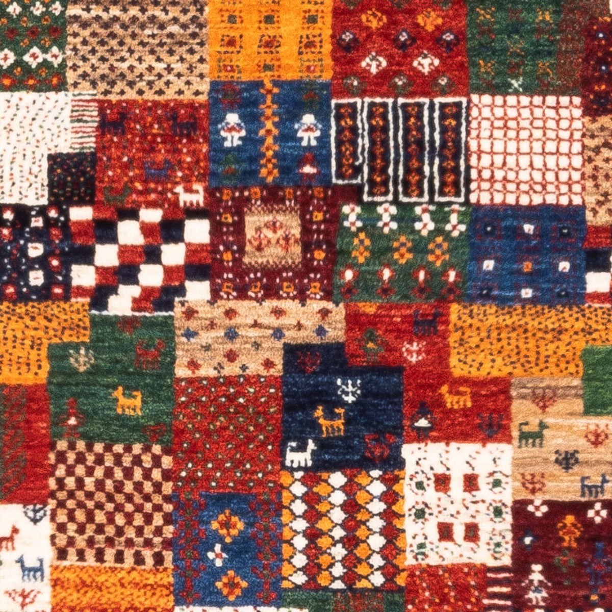 Alfombra Gabbeh - Loribaft Persa - Real - 128 x 80 cm - multicolor