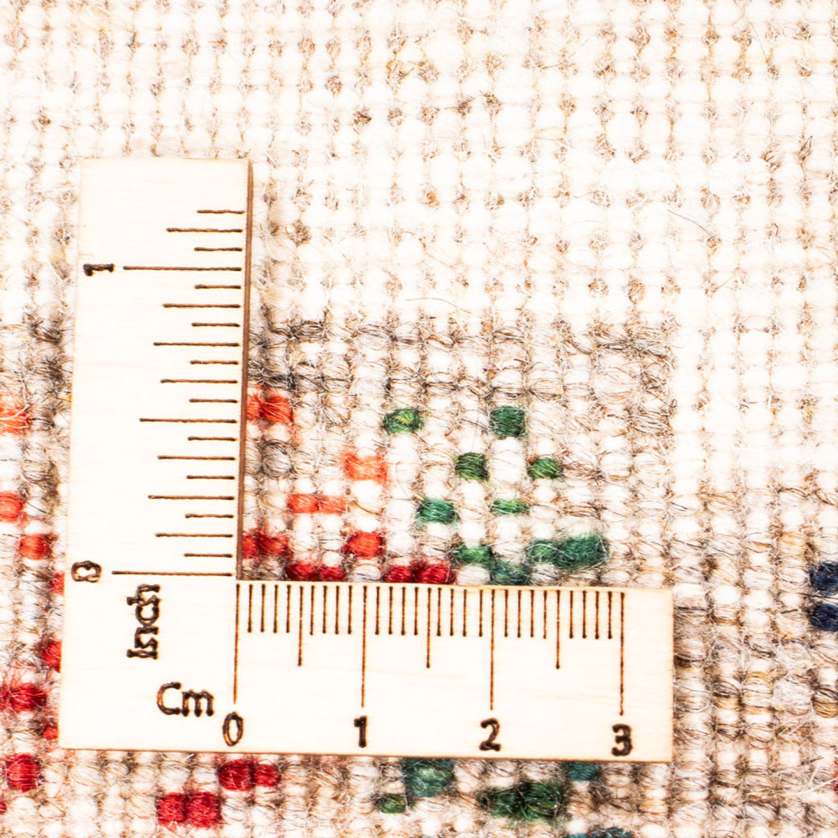 Alfombra Gabbeh - Loribaft Persa - Real - 125 x 90 cm - crema