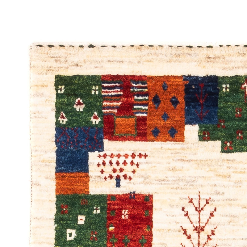 Alfombra Gabbeh - Loribaft Persa - Real - 135 x 83 cm - multicolor