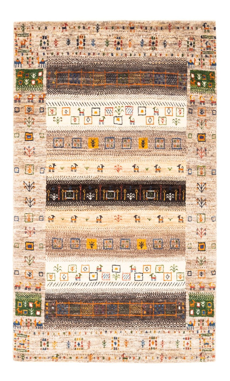 Alfombra Gabbeh - Loribaft Persa - Real - 135 x 87 cm - multicolor